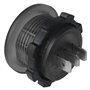 CAIONPLE Voiture LED VoltmèTre NuméRique DC 12V/24V LED Double VoltmèTre AmpèRemèTre Jauge de Tension pour Voiture Bateau Univer