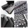 PAMENET Lot de 4 blocs de ponçage en plastique noir sans poussière pour ponceuse manuelle 200 x 70 mm