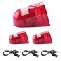 iFutniew Lot de 3 lampes stroboscopiques solaires avec détecteur de mouvement