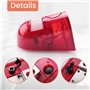 iFutniew Lot de 3 lampes stroboscopiques solaires avec détecteur de mouvement, alarme 129 dB, sirène de sécurité sonore IP65 éta