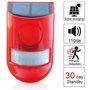 iFutniew Lot de 3 lampes stroboscopiques solaires avec détecteur de mouvement, alarme 129 dB, sirène de sécurité sonore IP65 éta