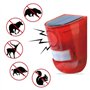 iFutniew Lot de 3 lampes stroboscopiques solaires avec détecteur de mouvement, alarme 129 dB, sirène de sécurité sonore IP65 éta