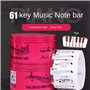 Brensty Guide des Notes de Piano pour DéButant, éTiquettes de Note de Clavier de Piano Amovibles 61 Touches Pleine Taille, Pas B