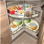 PAMENET Lot de 2 revêtements d'étagère de cuisine ronds non adhésifs antidérapants pour tiroir, garde-manger, 78,7 cm - A