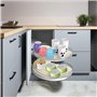 PAMENET Lot de 2 revêtements d'étagère de cuisine ronds non adhésifs antidérapants pour tiroir, garde-manger, 78,7 cm - A
