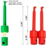 Lot de 60 pinces de mesure, embouts, pince multimètre, mini sonde électronique, testeur de circuit imprimé