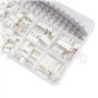 Janasiba Kit de raccordement JST-XH de 1840 pièces de 2,54 mm avec barrette à broches de 2,54 mm et boîtier à broches 2/3/4/5/6