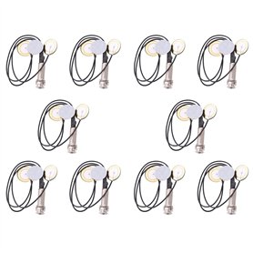 Lot de 10 microphones de contact piézoélectriques 3 micros transducteurs avec prise jack à broches pour Kalimba