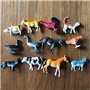 Hurromy Enfants Animaux avec Cartes D'Association Apprentissage Sensoriel éDucatifs Animaux en Plastique pour Enfants
