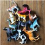 Hurromy Enfants Animaux avec Cartes D'Association Apprentissage Sensoriel éDucatifs Animaux en Plastique pour Enfants
