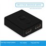 Reykentu Commutateur KVM USB 3.0 1X2/2X1 Commutateur Répartiteur USB Contrôleur Partagé pour Ordinateur Portable Imprimante Clav
