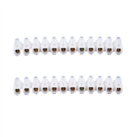 TsoLay 2 x 60 A - Barrettes à 12 broches - Connecteur de câble électrique Amp : barre de raccordement 60 A