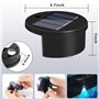 Remingtape Lot de 4 lampes solaires pour bord de piscine intégrées, décorations de piscine étanches sans fil pour piscines hors-