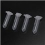 FYOBOT 500 PièCes 2Ml Micro-Centrifugeuse Tube Tube à Essai Flacon Flacons en Plastique Transparent Conteneur Bouchon à Pression