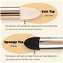 Lbvzxkad 12 Stylos Éponge pour Mélange de Croquis, Double Tête, Lavables et Réutilisables, Mélangeurs D'Art pour Dessin de Souch