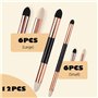 Lbvzxkad 12 Stylos Éponge pour Mélange de Croquis, Double Tête, Lavables et Réutilisables, Mélangeurs D'Art pour Dessin de Souch