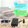 Multiprise Mini UPS Batterie de Secours DC Alimentation de Sécurité Alimentation de Secours Noir ABS Alimentation Sans Coupure (