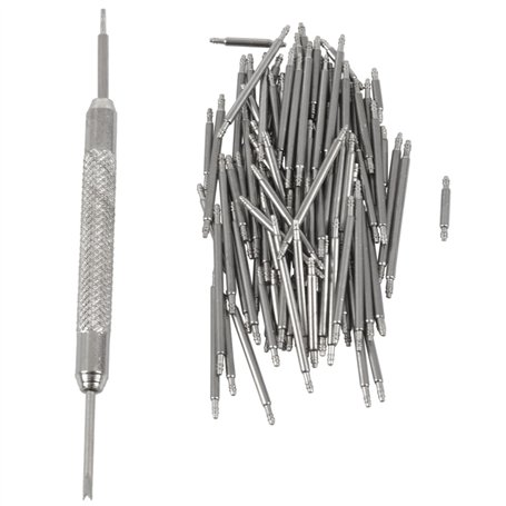 Persistence - Montre Acier Inoxydable Argent 108Pcs 8-25Mm Bracelet De Montre Homme-Femme Facile à Lire