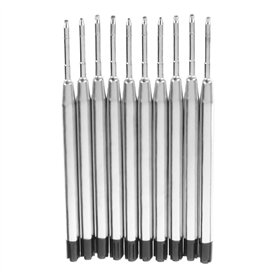 Sujurio Recharge D'Encre Noire 10X pour Stylo à Bille