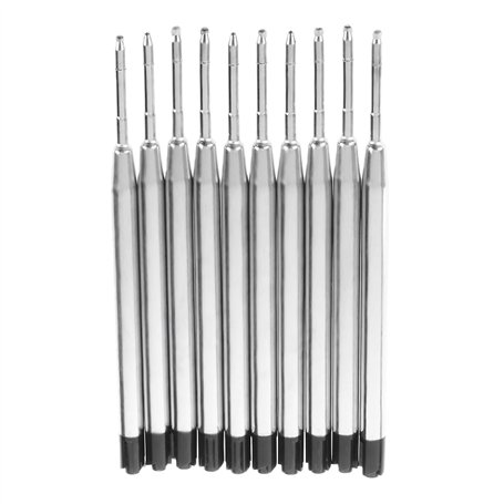 Sujurio Recharge D'Encre Noire 10X pour Stylo à Bille