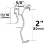 Spactz 20X Clips de CantonnièRe Clip de Support de Retenue Caché en Plastique Transparent pour CantonnièRe de Store de FenêTre, 