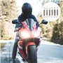 VILLCASE Lot de 6 ressorts d'échappement pour moto en acier inoxydable avec chambre d'expansion Collecteur de liaison Tuyau Ress