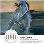 VILLCASE Lot de 6 ressorts d'échappement pour moto en acier inoxydable avec chambre d'expansion Collecteur de liaison Tuyau Ress