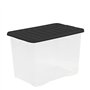 Boîte de rangement avec couvercle transparent 80 l-convient pour les aliments