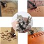 HOSTK 33pc DIY En Cuir Artisanat Main Kit Outils Ensemble pour Coudre Coudre Estampage Sculpture Selle En Cuir Artwork Accessoir