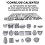 HOSTK 33pc DIY En Cuir Artisanat Main Kit Outils Ensemble pour Coudre Coudre Estampage Sculpture Selle En Cuir Artwork Accessoir