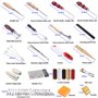HOSTK 33pc DIY En Cuir Artisanat Main Kit Outils Ensemble pour Coudre Coudre Estampage Sculpture Selle En Cuir Artwork Accessoir