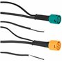 AUTOLIGHT 24 Jeu de câbles pour remorque 7 m 13 broches + 2 câbles de sortie CC pour éclairage de remorque feux arrière Faisceau