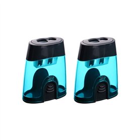 Eagle Taille-crayons double trou en plastique Bleu
