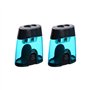 Eagle Taille-crayons double trou en plastique Bleu