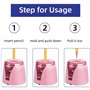 Eagle Taille-crayon automatique portable - Fonctionne avec piles - Convient pour les enfants, la maison, l'école et le bureau - 
