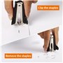 Eagle Mini Ôte-agrafes Bureau Dégrafeur Document pour Enlever des Agrafes en Acier Inoxydable Lot de 3 Noir