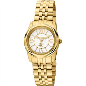 Roberto Cavalli by Franck Muller Femmes Analogique Quartz Montre avec Bracelet en Acier Inoxydable RV1L191M0051