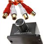 ENET Amplificateur de Volume pour Voiture 4 RCA Audio Bass RCA