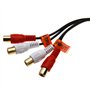 ENET Amplificateur de Volume pour Voiture 4 RCA Audio Bass RCA