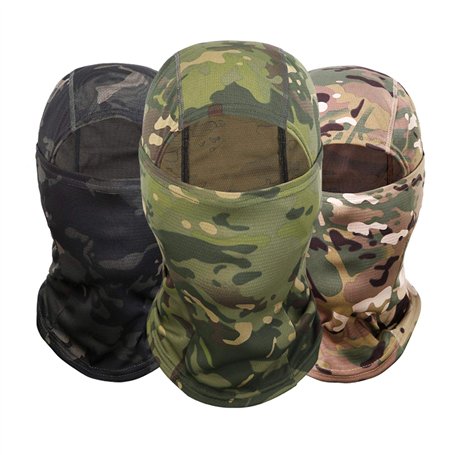 OTOTEC Lot de 3 cagoules de Camouflage pour Casque intégral Protection du Cou pour Sports de Plein air Moto Ski Snowboard Cyclis