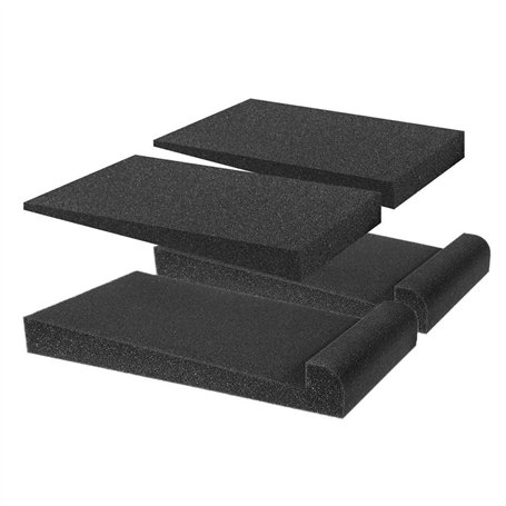 Lot de 2 paires de coussinets d'isolation acoustique en mousse pour moniteur de studio