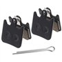 OTOTEC 2 Paires Plaquettes de Frein à Disque Vélo Semi-métalliques en Résine Épaisseur 4mm Ressorts Clips de Fixation Compatible