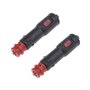 2X Voiture 12-24V Allume-Cigare Connecteur de Prise Mâle Fusible 8Amp avec Interrupteur Lumineux Marche/Arrêt Rouge pour Camions