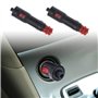 2X Voiture 12-24V Allume-Cigare Connecteur de Prise Mâle Fusible 8Amp avec Interrupteur Lumineux Marche/Arrêt Rouge pour Camions