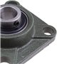 Lot de 2 roulements à billes UCF204 de 20 mm avec buse à huile auto-alignant 4 boulons à bride carrée pour systèmes de transport