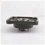 Lot de 2 roulements UCF206 de 30 mm à 4 boulons à bride carrée avec buse d'huile, auto-alignant pour systèmes de transport, mach
