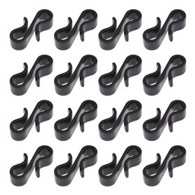 120pcs Crochet de Gouttière Clip de Lumière Crochets à Pince en Forme S Plastique pour Décoration Noël Lumières Suspendues