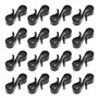 120pcs Crochet de Gouttière Clip de Lumière Crochets à Pince en Forme S Plastique pour Décoration Noël Lumières Suspendues