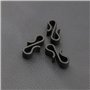 120pcs Crochet de Gouttière Clip de Lumière Crochets à Pince en Forme S Plastique pour Décoration Noël Lumières Suspendues