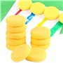 Sobeta 10Pcs Éponge De Peinture d'artiste Synthétique Ronde Éponges D'Artisanat pour Éponge d'art D'Aquarelle Poterie Peinture J